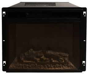 Camino elettrico da terra in legno Bianco CAMBRIDGE 110x25x95h cm