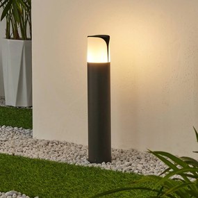 Lampione da giardino Paikea Lucande, dimmerabile, Nero, Alluminio, Moderno, Lampada da esterni