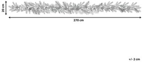 Festone natalizio innevato LED 270 cm PAIMIO Beliani