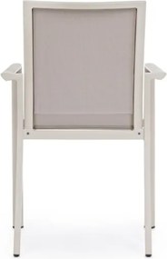 Sedia Da Esterno In Alluminio E Textilene Con Braccioli Konnor Rastin Bizzotto