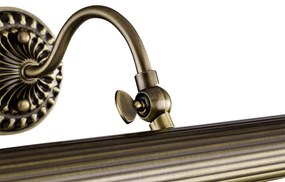 Applique Da Parete Classico Renoir Metallo Bronzo 2 Luci E14 25W