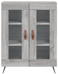 Credenza grigio sonoma 69,5x34x90 cm in legno multistrato