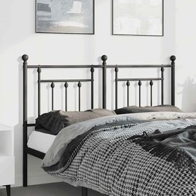 Testiera İn Metallo Nero 150 Cm /