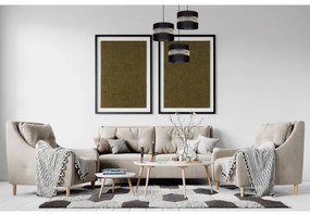 Lampadario a sospensione con filo CORAL 3xE27/60W/230V nero