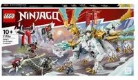 Lego ninjago 71786 drago di ghiaccio di zane 2in1 con drago giocattolo e guerriero action figure, kit modellismo per bambini