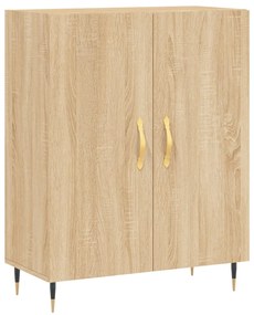 Credenza Rovere Sonoma 69,5x34x180 cm in Legno Multistrato