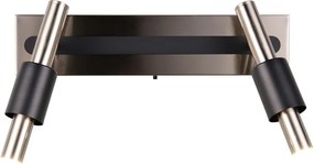 Faretto LED nero e argentato 20,5x42 cm Ikaris – Trio Select