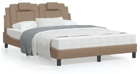 Letto con Materasso Cappuccino 120x200cm Similpelle