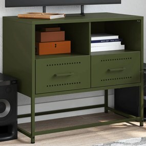 Mobile Tv Verde Oliva 68x39x60,5 Cm İn Acciaio /