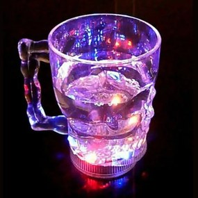 Trade Shop - Tazza Cambia Colore Versando Liquido Luce A Led Induzione Per Party Drink 400ml