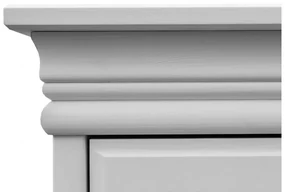 Comò cassettone legno massello bianco shabby toscano
