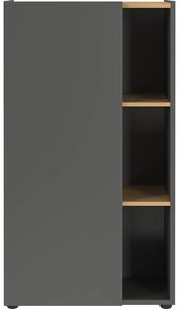 Libreria color antracite con effetto rovere 61x110x34 cm Adrano – Germania