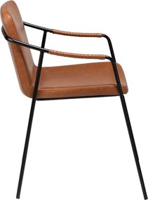 Sedia da pranzo in similpelle marrone Boto - DAN-FORM Denmark