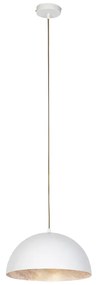 Lampada a sospensione industriale bianco con oro 35 cm - Magna Eco