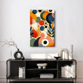 Quadro su tela – Composizione geometrica giocosa