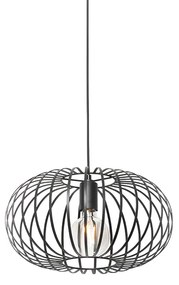 Lampada a sospensione di design nera - Johanna