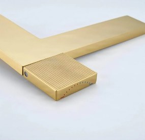 Rubinetto da bagno ELITE EDITION BS1420 in ottone con getto a cascata, disponibile in più finiture — Oro spazzolato