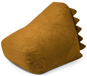 Pouf a sacco per bambini color senape con rivestimento in velluto a coste Snug 80 Dragon – SLOWDOWN