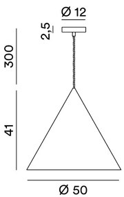 Perenz Iconic – sospensione metallo Ø 30/40/50 cm, finiture multiple