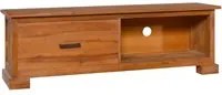 Mobile Porta TV 112x30x37 cm in Legno Massello di Teak 289083