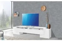 Porta Tv Pillon 210 2+1 Ante Colore Bianco Lucido