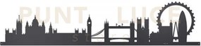 Pannello decorativo london skyline 100 nero