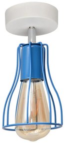 Lampadario fisso TUBE II 1xE27/15W/230V blu