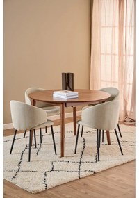 Tavolo da pranzo rotondo con effetto noce allungabile con estensione ø 115 cm Montreux – Actona