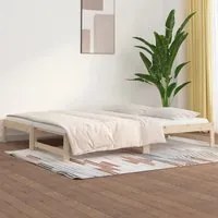 Dormeuse Estraibile 2x(90x190) cm Legno Massello di Pino 820437