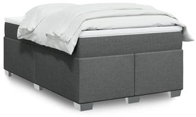Giroletto A Molle Con Materasso Grigio Scuro 120x200 Cm Tessuto /