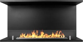 Camino a bioetanolo da incasso Trifacciale biocamino a 3 lati aperti 90x45 cm TREVI 90