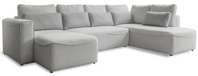 Divano letto angolare crema (a U) Homely Tommy - Miuform
