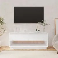 Mobile TV Bianco 102x41x44 cm in Legno Multistrato 809485