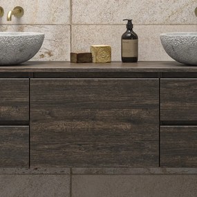 Mobile bagno a terra 180 cm con 5 cassetti SP-180P5 - KAMALU