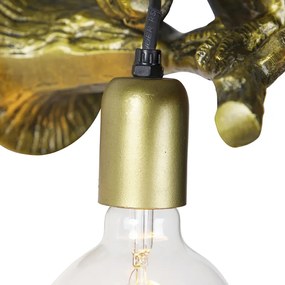 Lampada da parete vintage in ottone - Animal Toucan