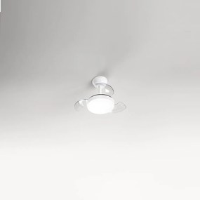 Ventilatore con struttura in metallo. Colore bianco opaco