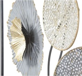 Pannello Decorativo a Fiori Sqity 50x3,8x50 Cm In Ferro Multicolore