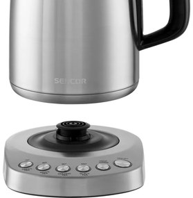 Sencor - Bollitore con termoregolazione  1,7 l 2200W/230V acciaio inossidabile