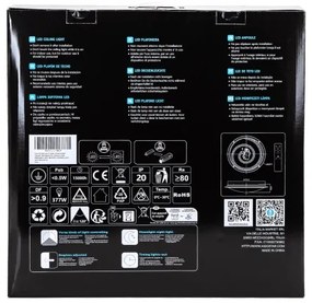 Aigostar - Lampada da soffitto dimmerabile a LED 60W/230V 2700-6500K Ø 52,7 cm cromo + telecomando