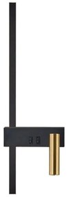 Lampada da parete APP1439-W RIGHT BLACK  GOLD