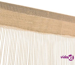 vidaXL 2 Pz Tende a Fili 100x250 cm Beige