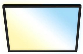 Briloner 7060-015 - Pannello LED dimmerabile SLIM 22W/230V 42x42 cm nero Wi-Fi Tuya + telecomando