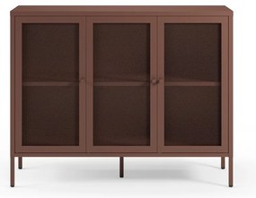 Cassettiera burgundy in metallo 121x90x40 cm Fayna – Marckeric