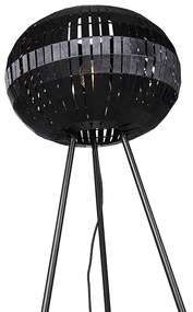 Lampada da terra moderna a treppiede nera - Zoë