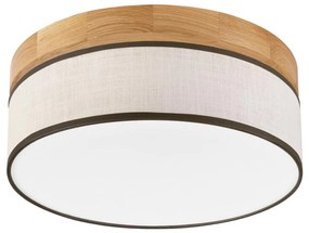 Brilagi - Plafoniera LED da soffitto BELLADONNA LED/20W/230V Ø 30 cm crema/rovere