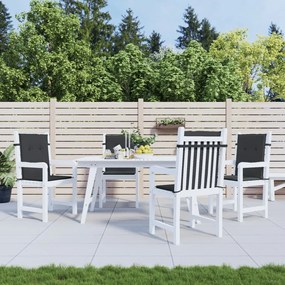 Cuscini Per Sedia 4 Pz Neri 100x50x3 Cm İn Tessuto Oxford /