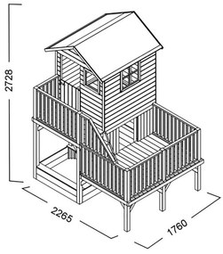 JEJE - casetta in legno per bambini