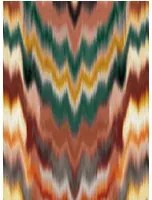 Osborne & Little Tapete Irisa - Terracotta/ Teal