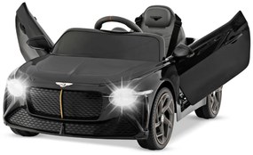 Costway Auto da corsa Bentley Bacalar con licenza per bambini, Auto elettrica a batteria con telecomando luci a LED 4 Colori