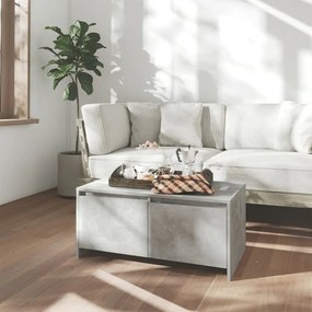 Tavolino Da Salotto Grigio Cemento 90x50x41,5 Cm İn Truciolato /